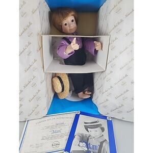 Ashton Drake Amish Blessings Adam Porcelain Doll in Box COA - missing birdhouse